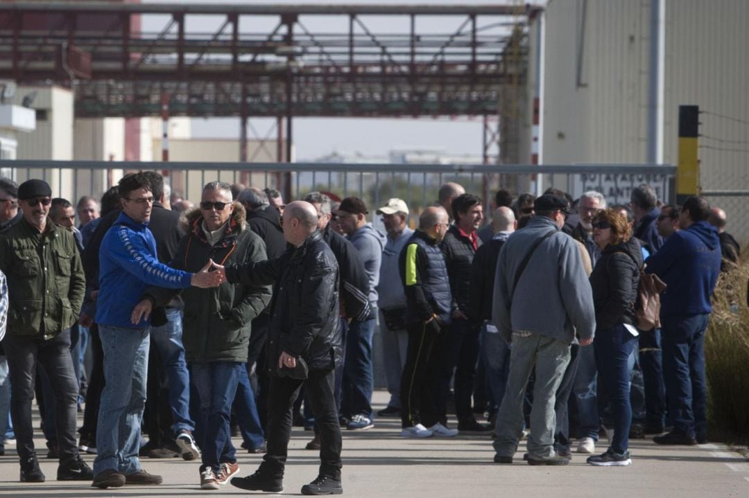 Extrabajadores de Delphi Puerto Real