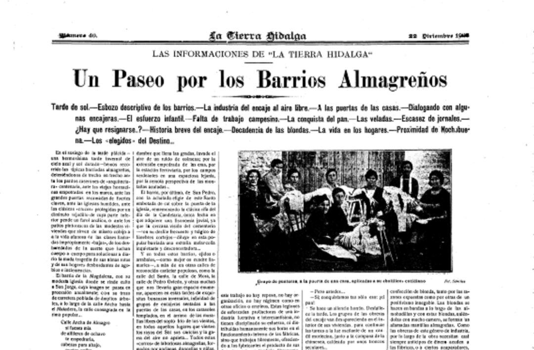 Portada del último número de la publicación &#039;La Tierra Hidalga&#039;