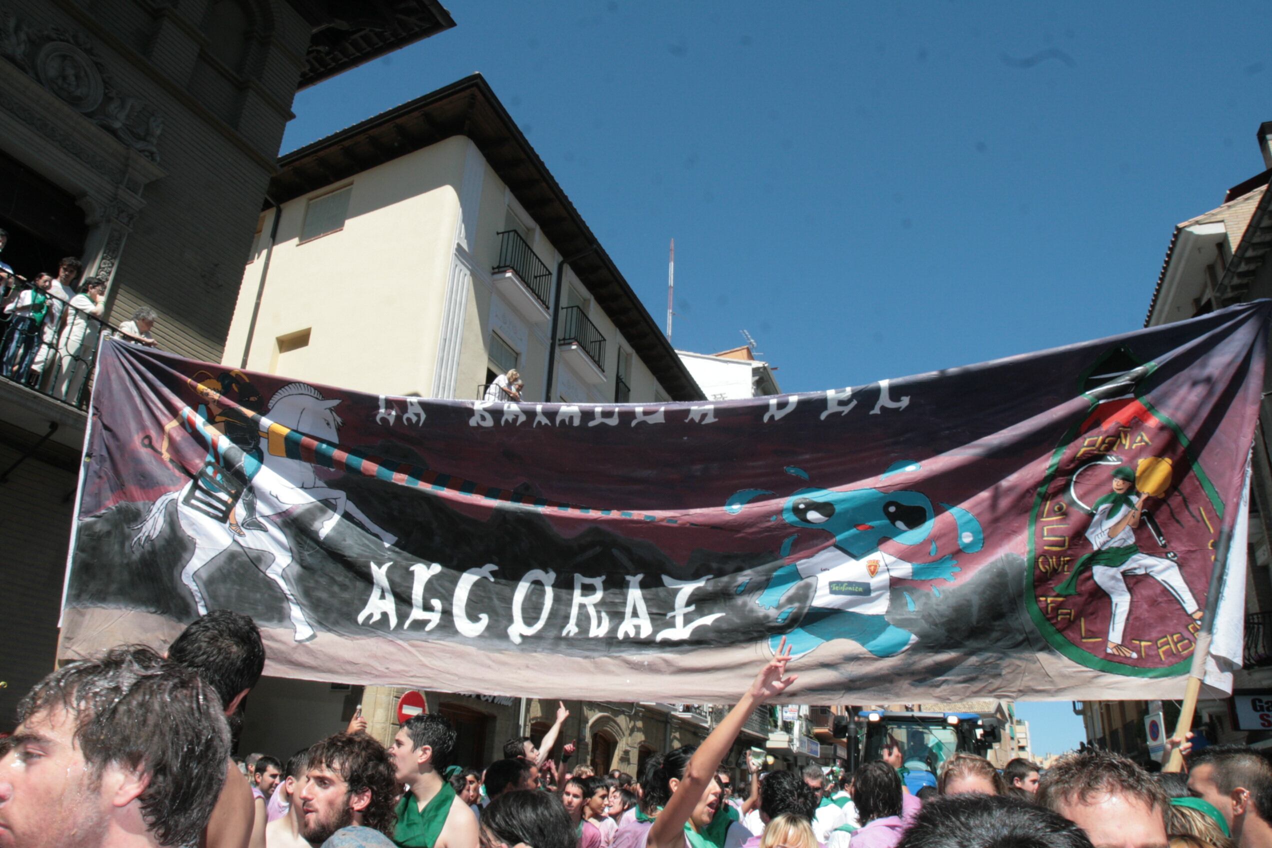 Las Peñas Recreativas en la mañana del 9 de agosot ( Víctor Ibáñez)