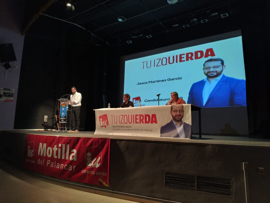 Jesús Martínez durante su intervención en el acto de presentación. 