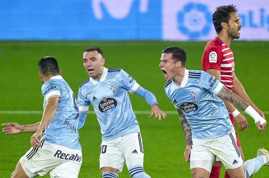 Nolito celebra el gol