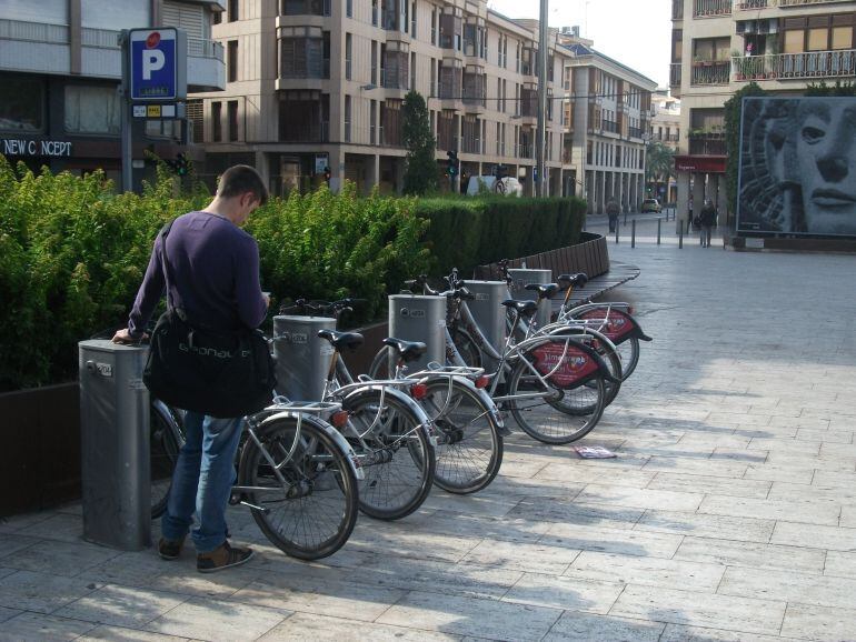 Una estación de Bicielx