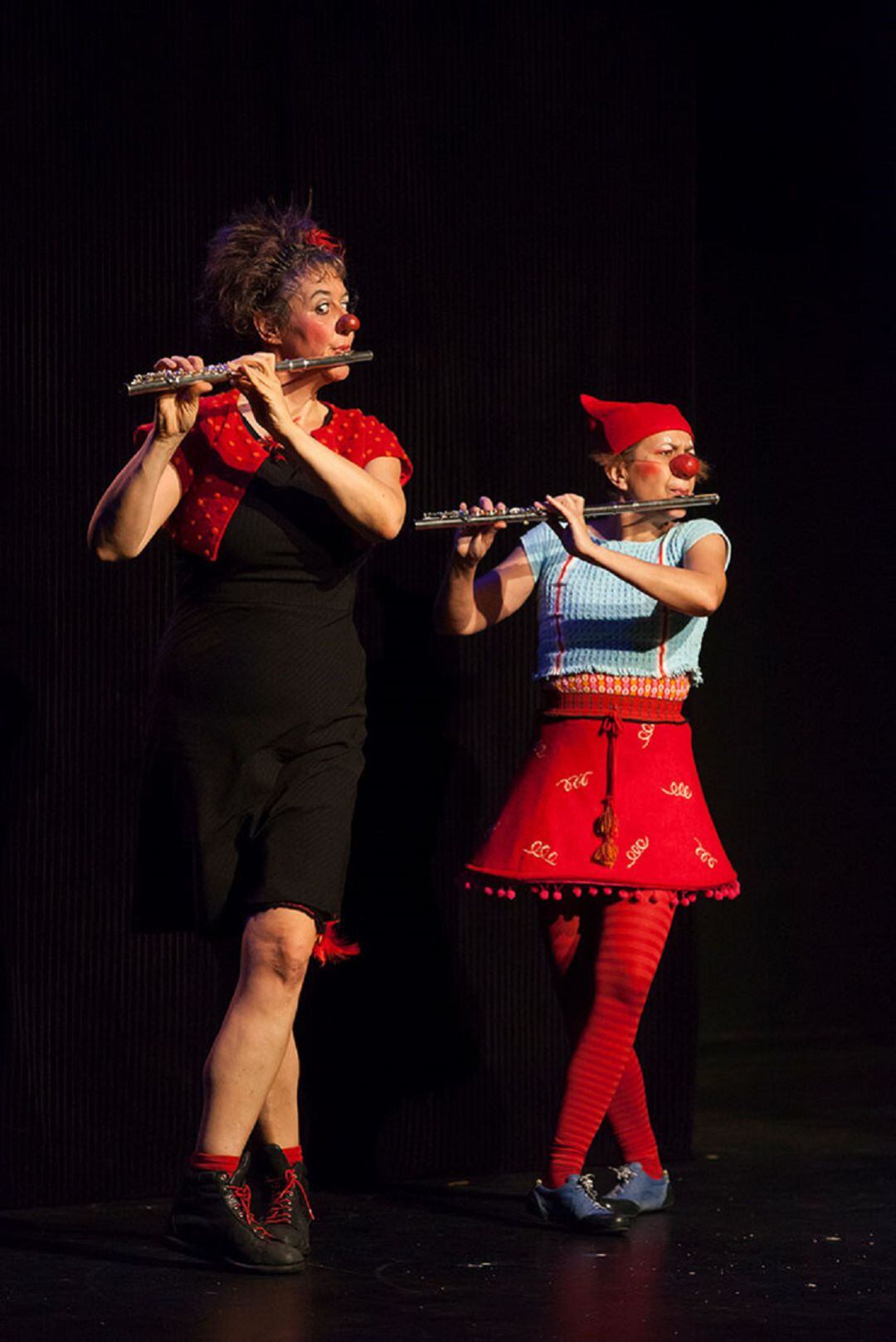 Tanja Simma (e) i Hélène Gustin, convidades enguany al Festival de Pallasses d'Andorra la Vella.