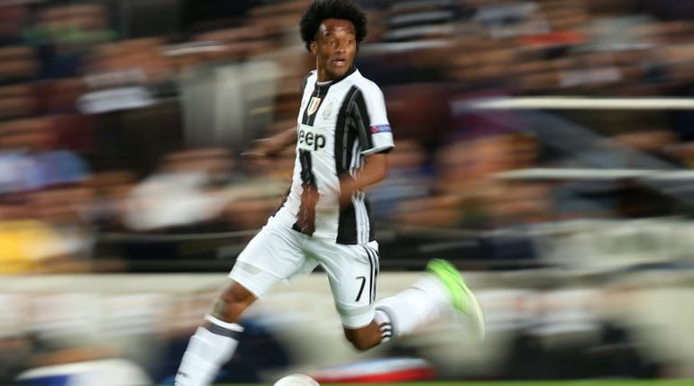 Cuadrado, durante un partido de la Juventus