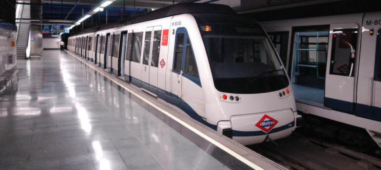 Un tren del Metro de Madrid