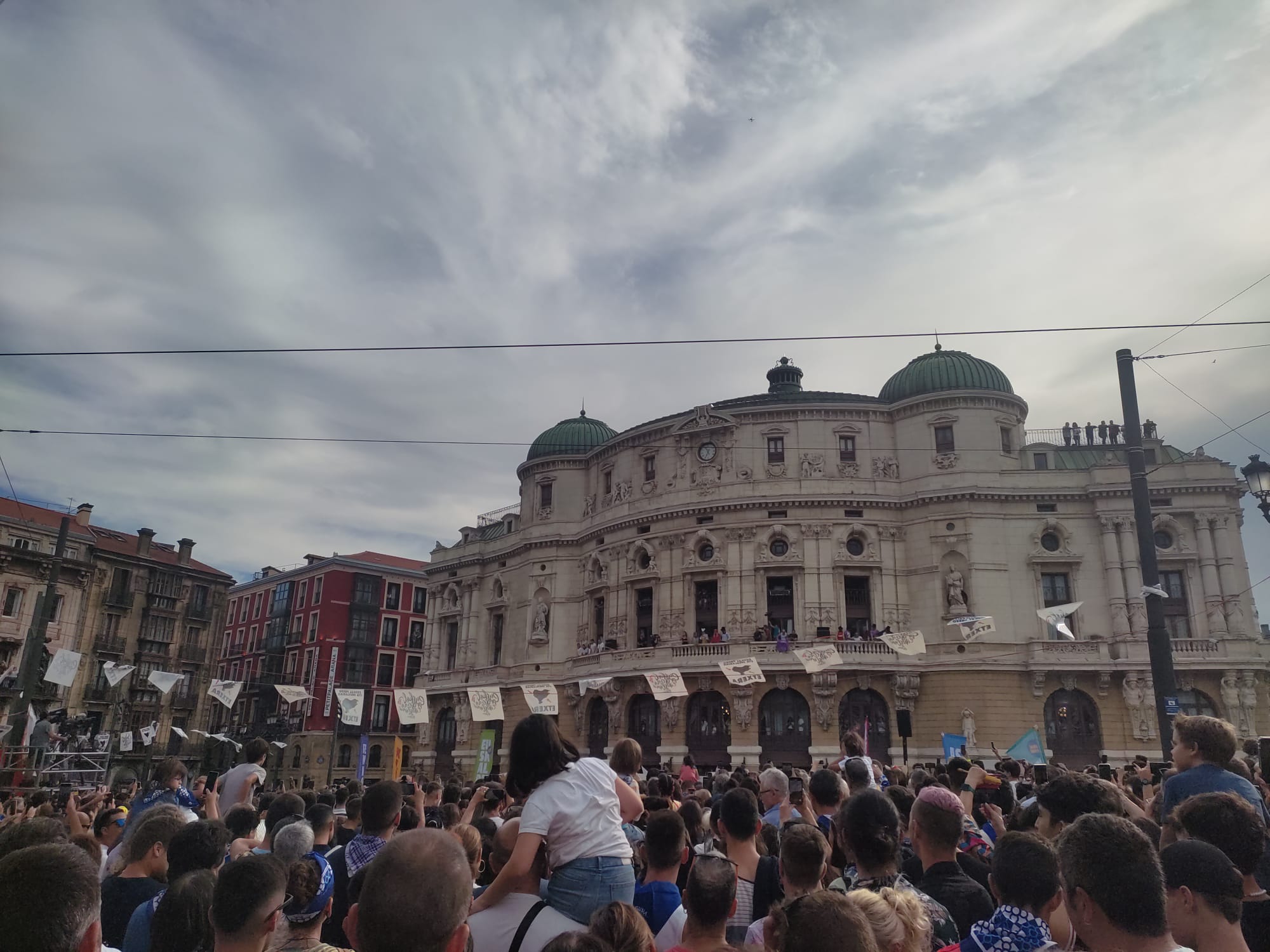 Txupin de Aste Nagusia en el Arriaga.