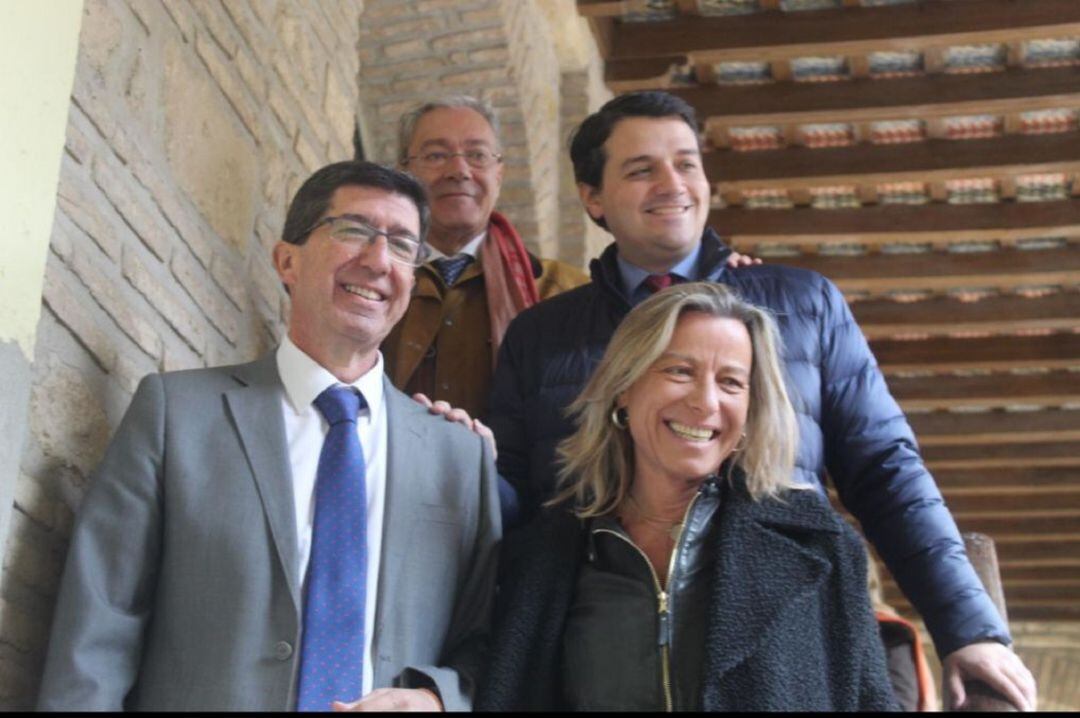 Juan Marín, Rogelio Velasco, José María Bellido e Isabel Albás en el Palacio de Congresos de Córdoba