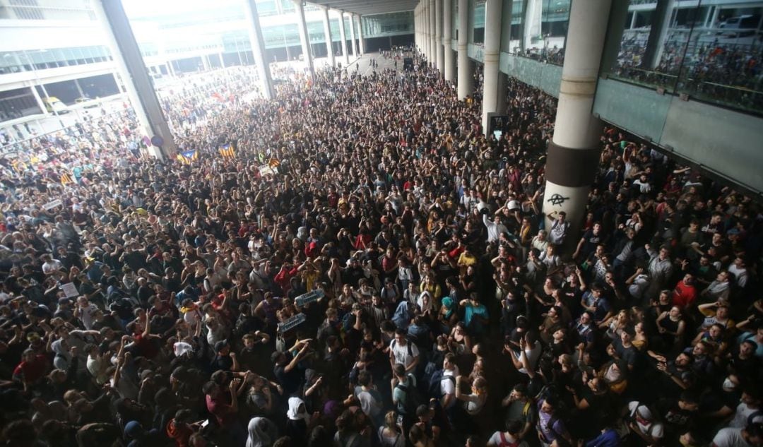 Imagen de las protestas de Tsunami Democràtic