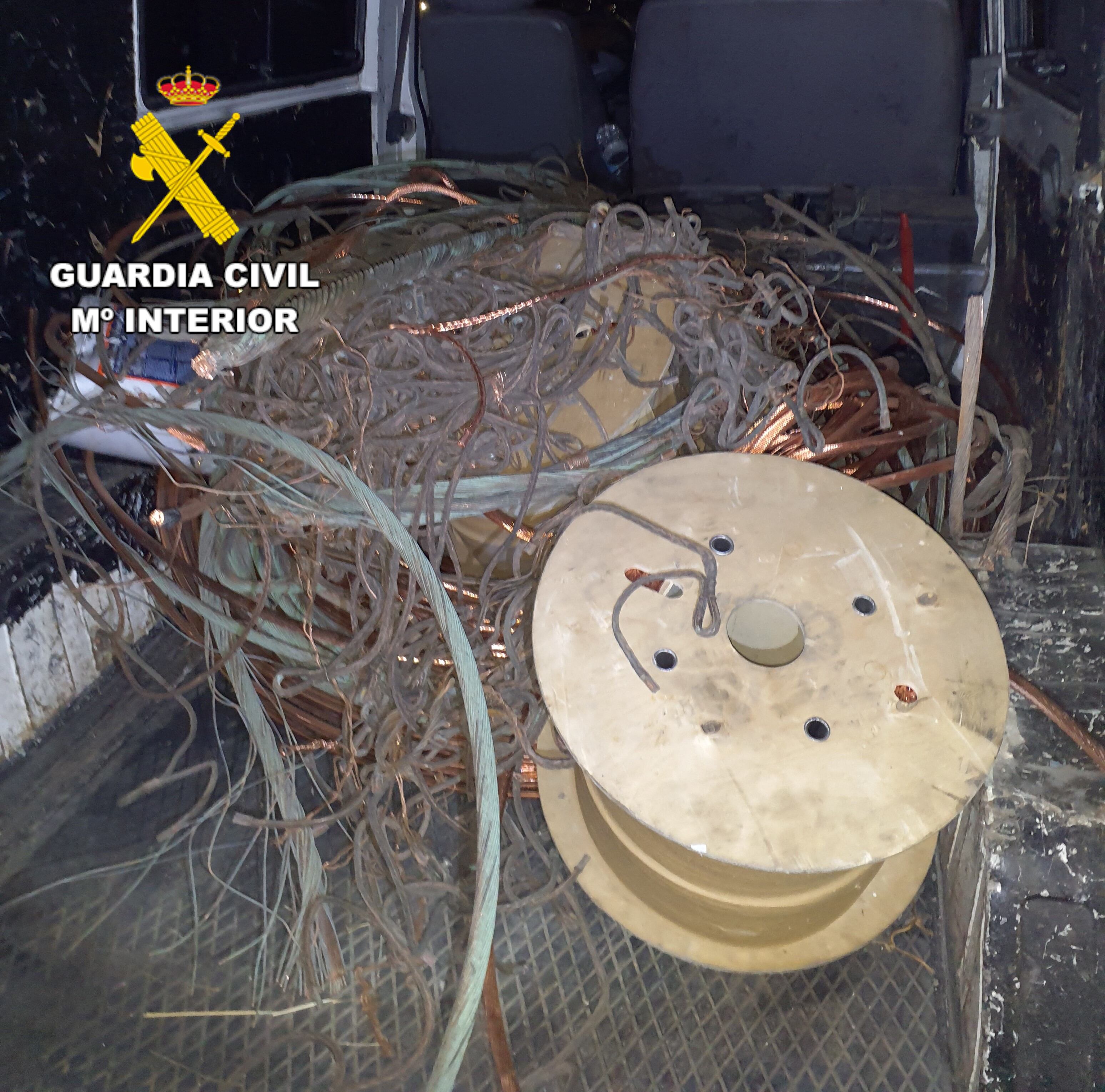 Material recuperado por la Guardia Civil