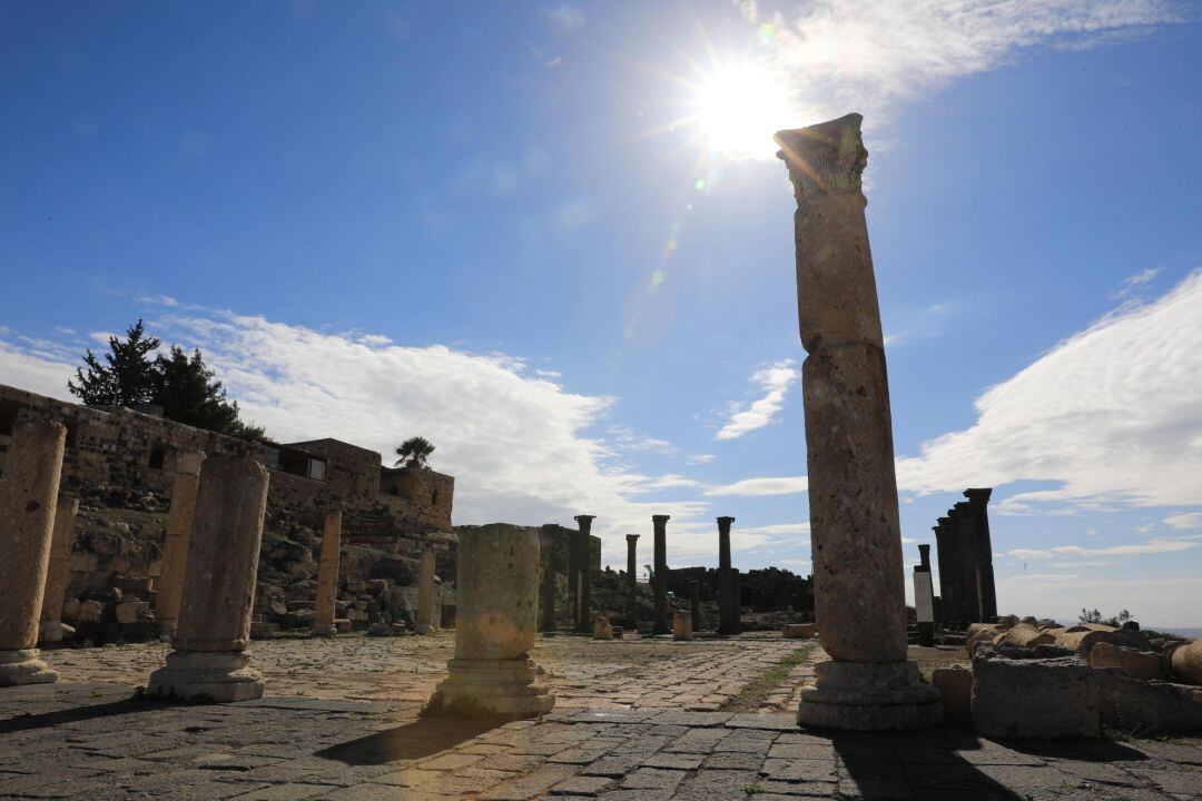 Restos arqueológicos situados en Jordania. 