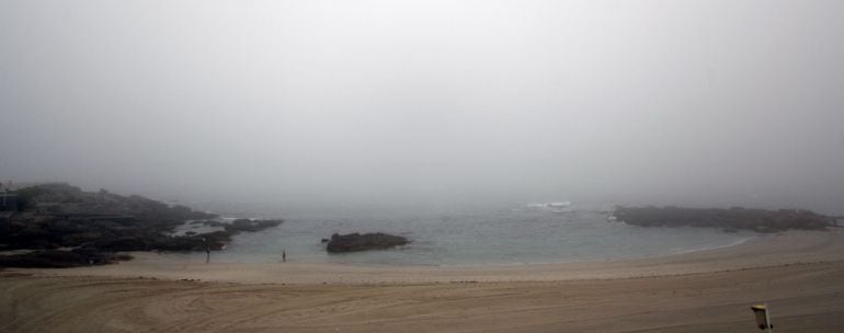 Niebla en la Playa de Riazor