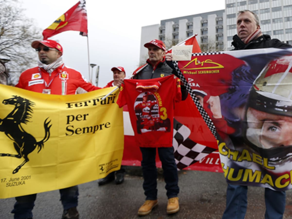 Schumacher cumple 45 años rodeado de familiares, amigos y seguidores