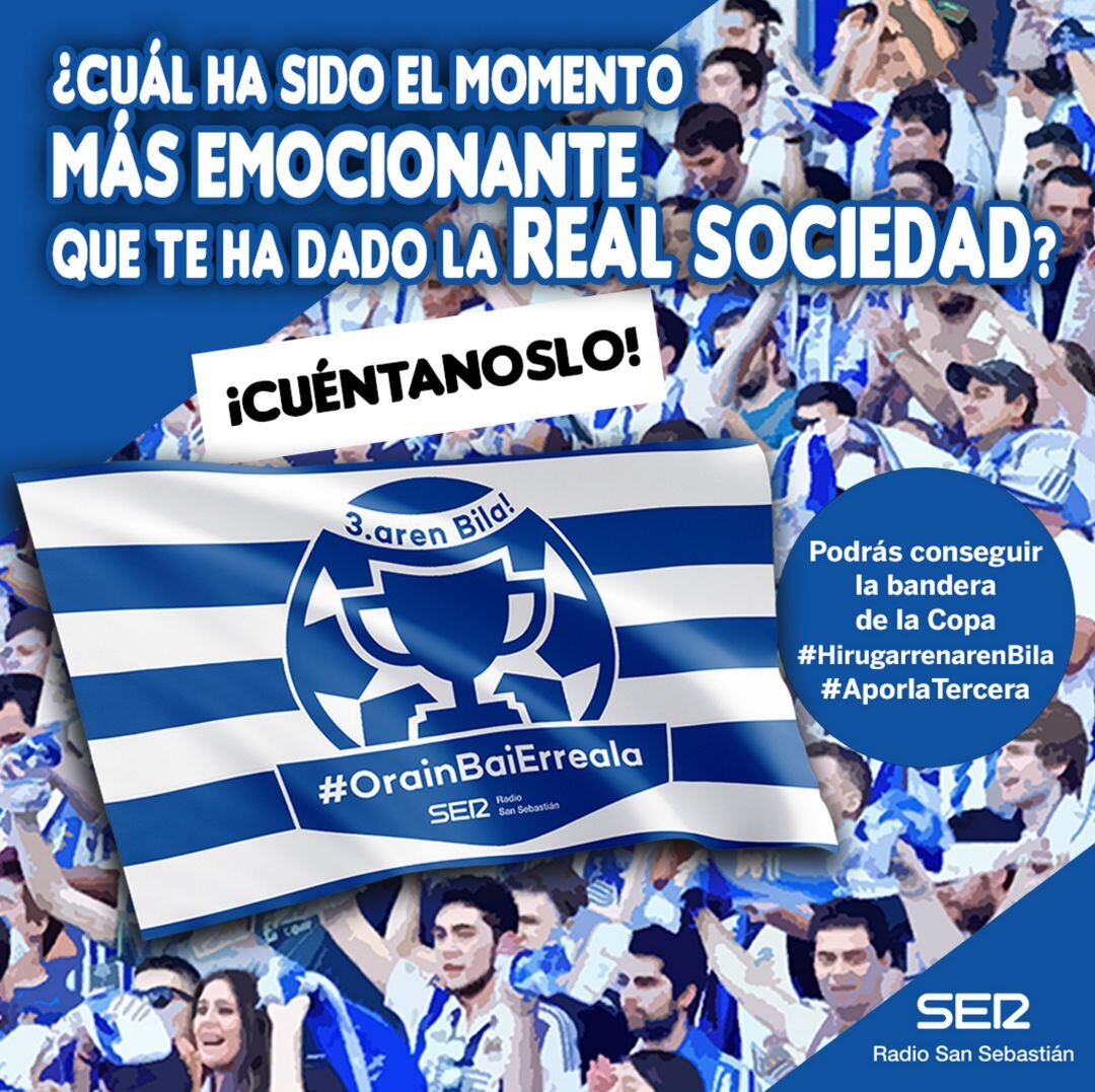 Consigue ya tu bandera exclusiva de Radio San Sebastián