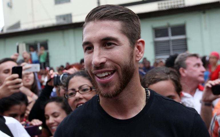 Sergio Ramos en Cuba como embajador de buena voluntad de Unicef