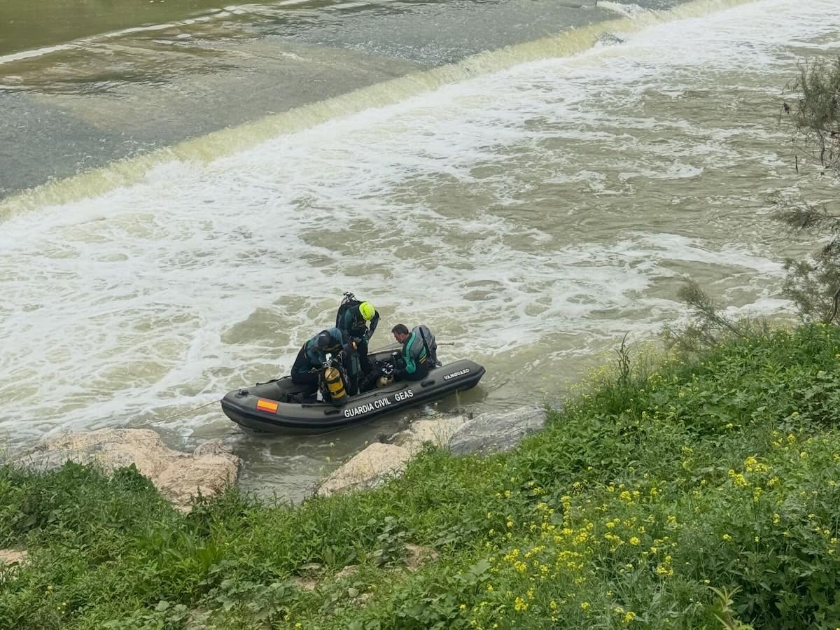 La Guardia Civil localiza el cuerpo sin vida del joven que cayó al Guadalquivir en Montoro