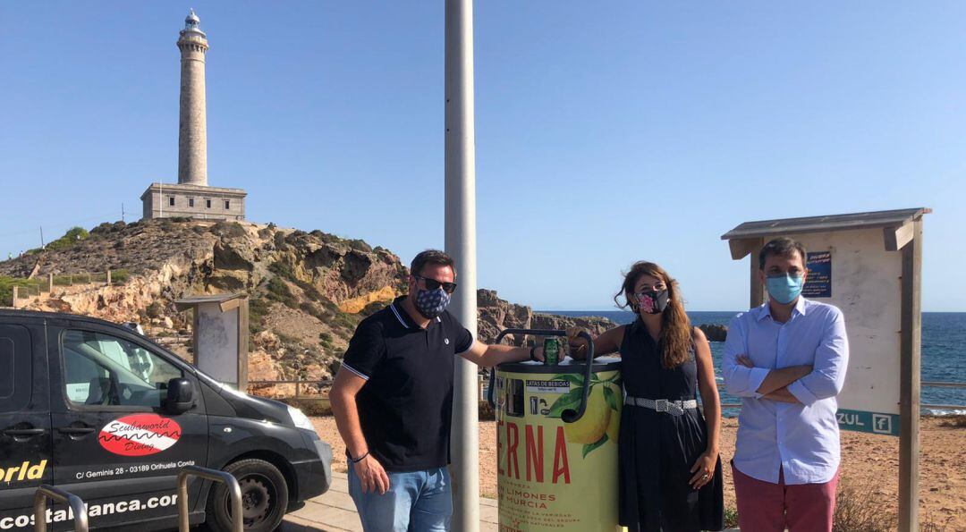 Una de las compactadoras ubicadas en Cabo de Palos