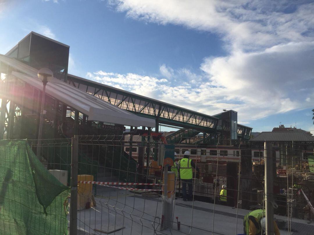 Obras en la estación de Murcia del Carmen