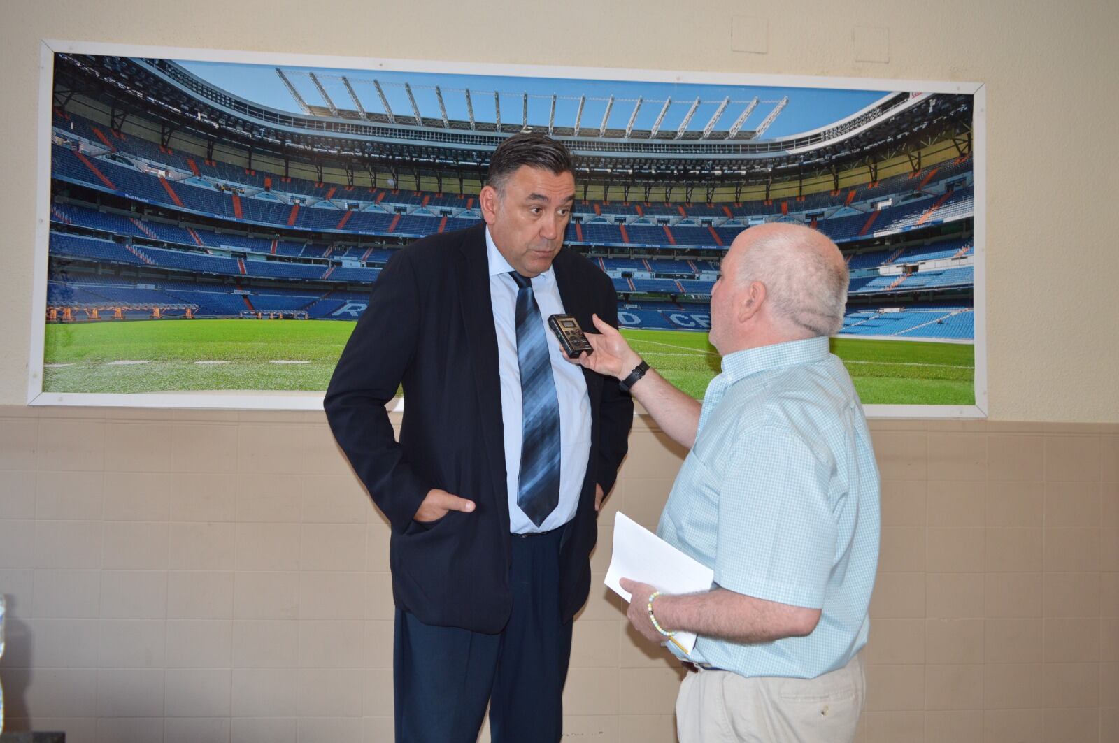 Momento de la entrevista a Chechu Biriukov