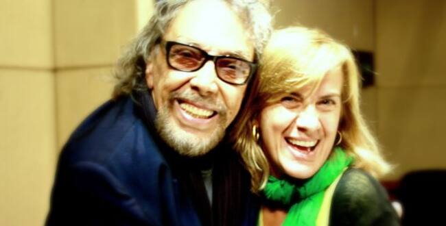 El peluquero Lluís Llongueras, junto a Gemma Nierga.