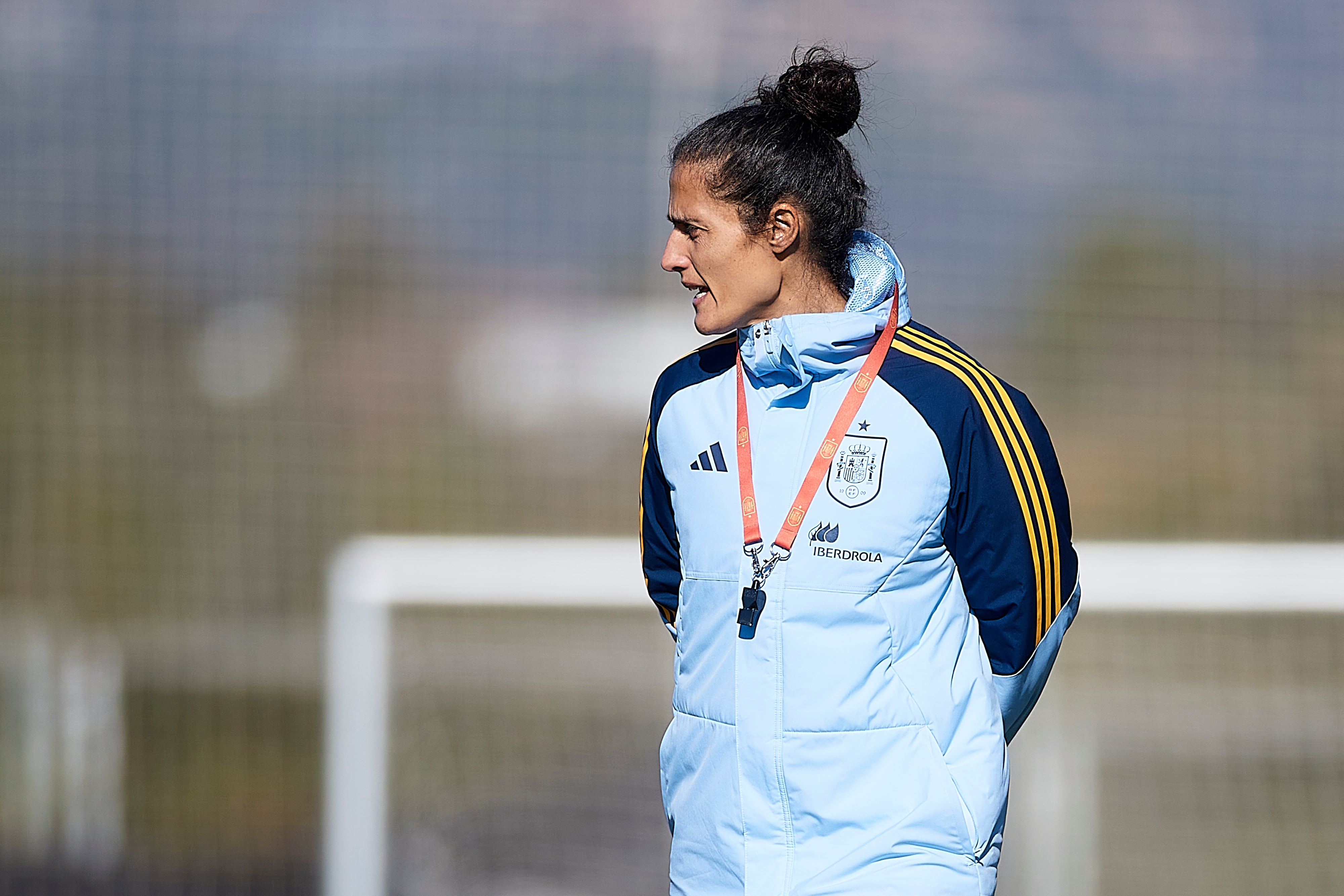 La entrenadora de la selección española de fútbol femenino, Montse Tomé