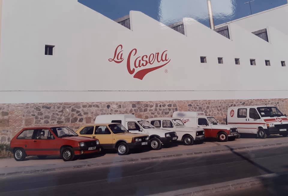 Factoría de La Casera a finales de los 80 muy poco antes de su desmantelamiento y traslado al Polígono Industrial de Toledo