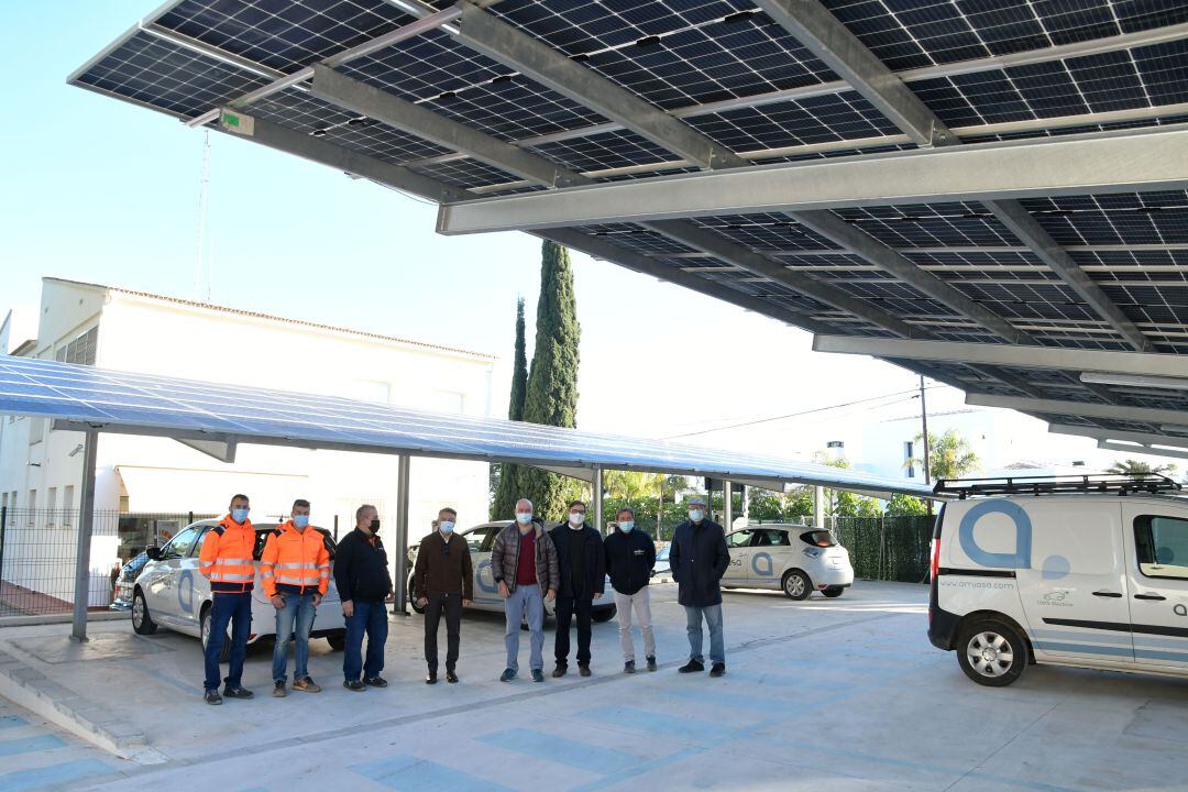 Visita a la nueva estación fotovoltaica.