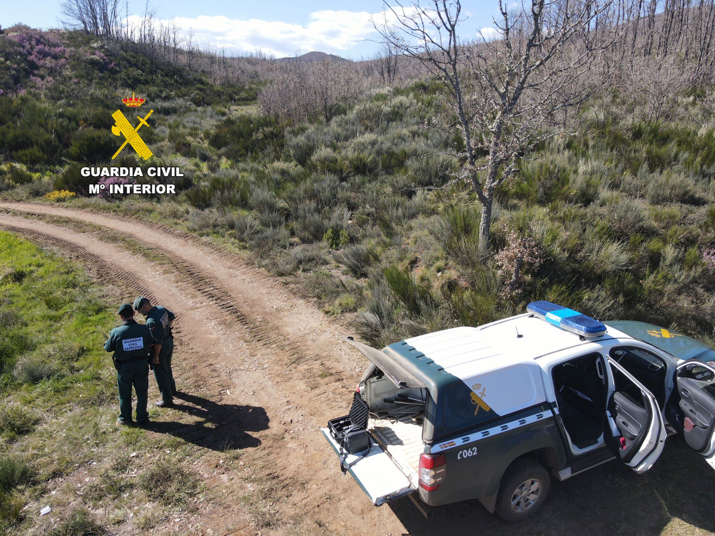 Agentes del Seprona en Veguellina de Órbigo