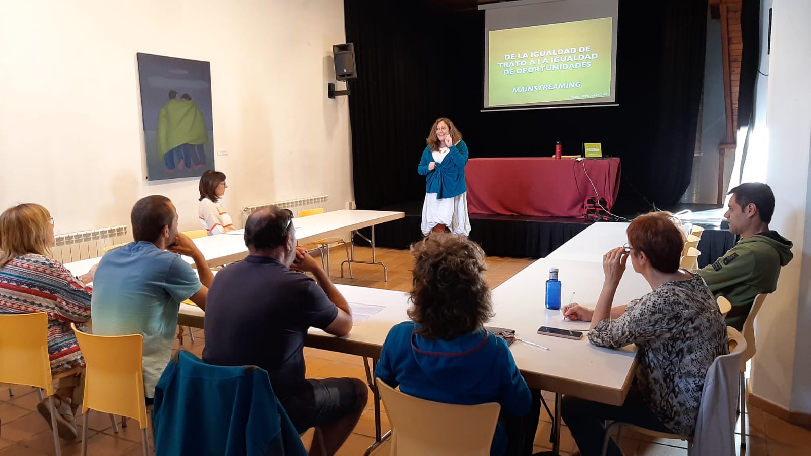 Trabajadores en el Curso de igualdad