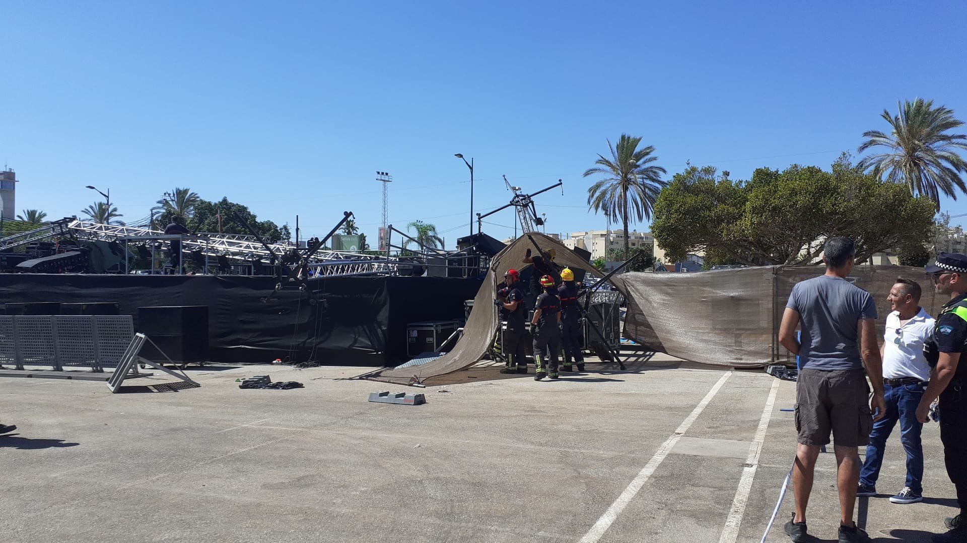 Así ha quedado la estructura tras el accidente