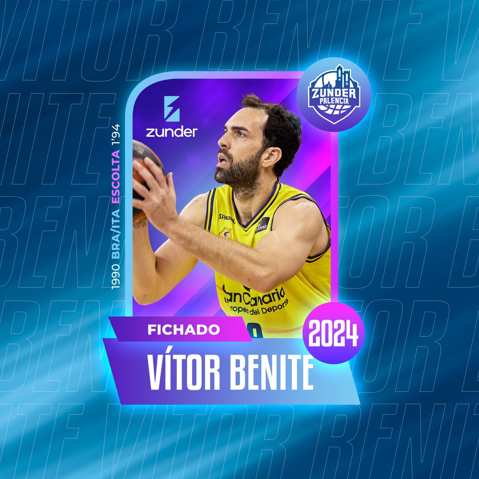 Último fichaje del Zunder Palencia Baloncesto