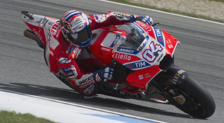 Andrea Dovizioso, durante los entrenamientos libres