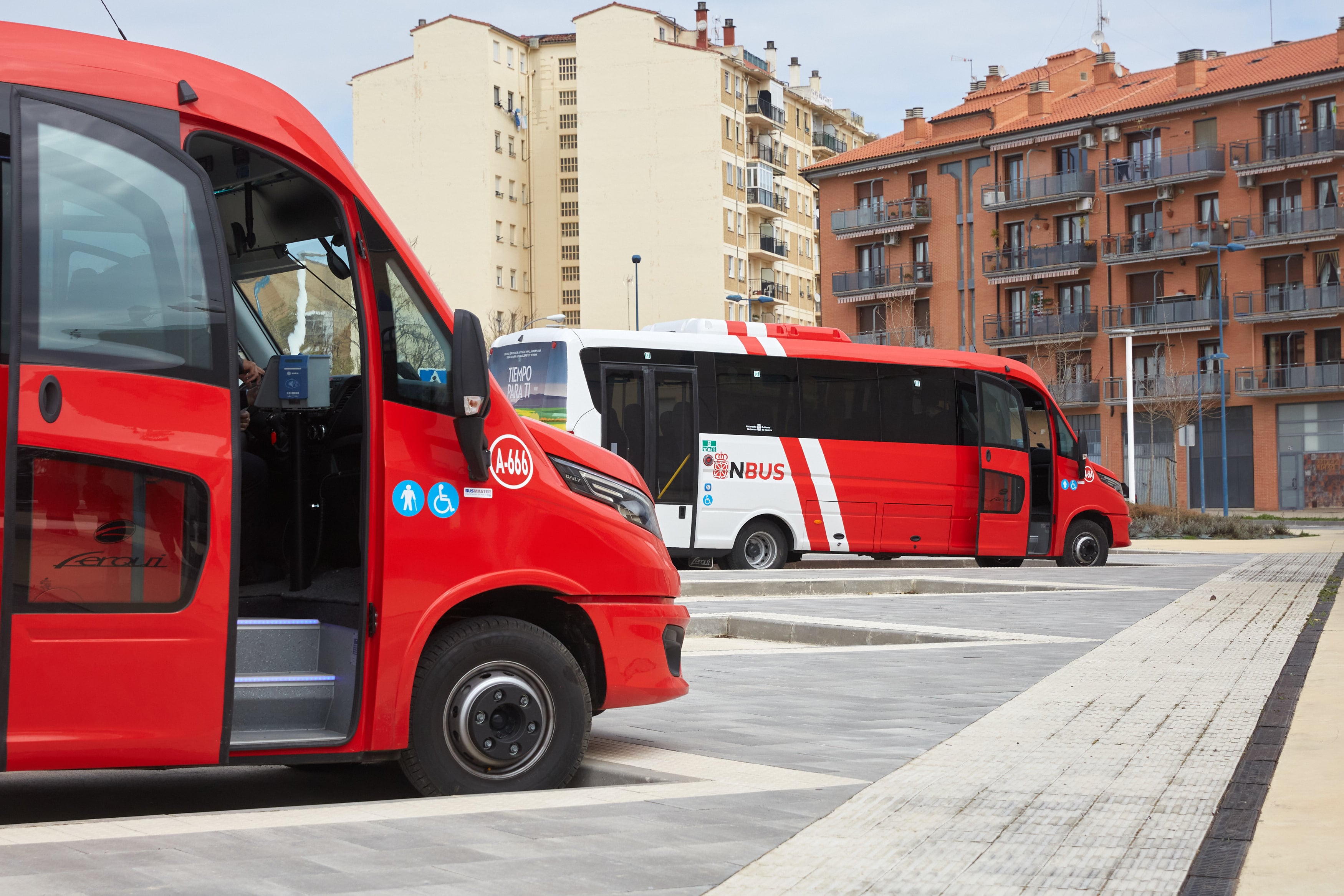 Autobuses del interurbano que conecta Tafalla con Pamplona / Gobierno de Navarra