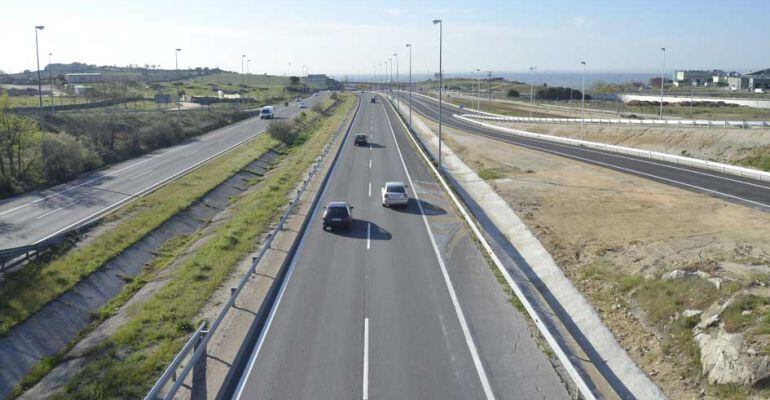 Carretera M-607 en el norte de la Comunidad de Madrid