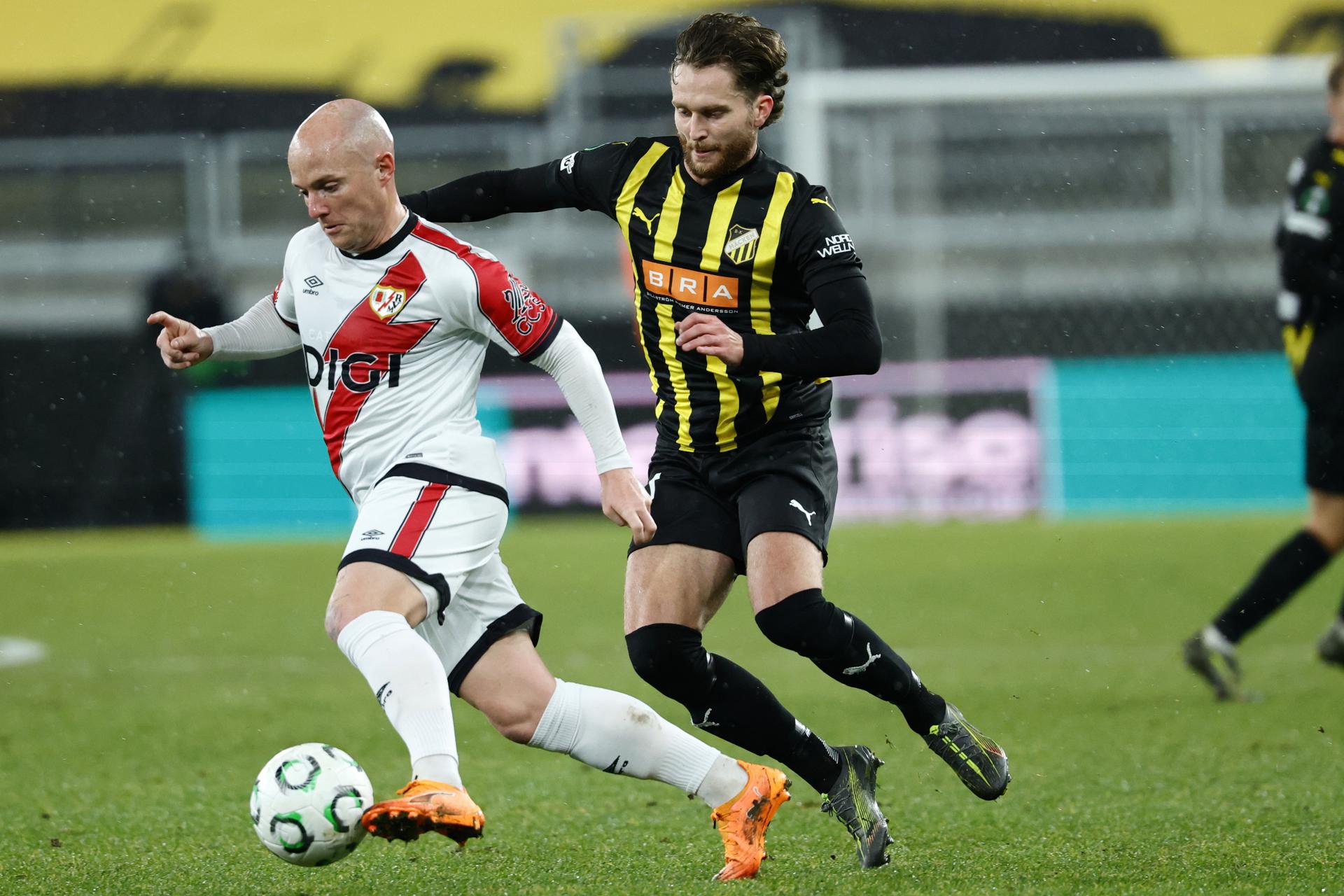 Isi Palazón, durante el partido ante el Häcken sueco