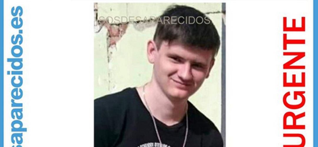 La foto del jóven se encuentra en la web de esta asociación de desaparecidos.