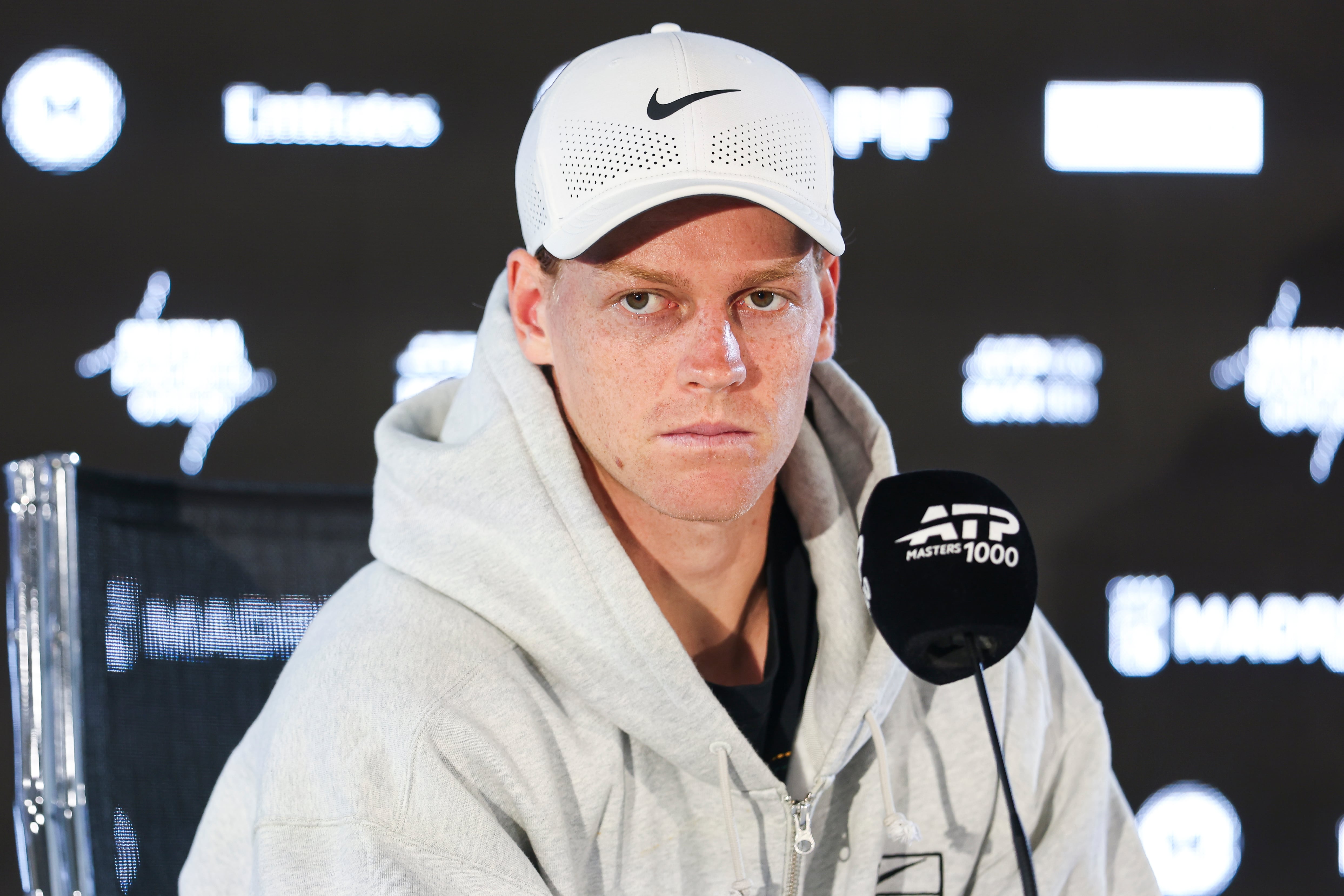 Jannik Sinner, durante su comparecencia de prensa en el Mutua Madrid Open 2026