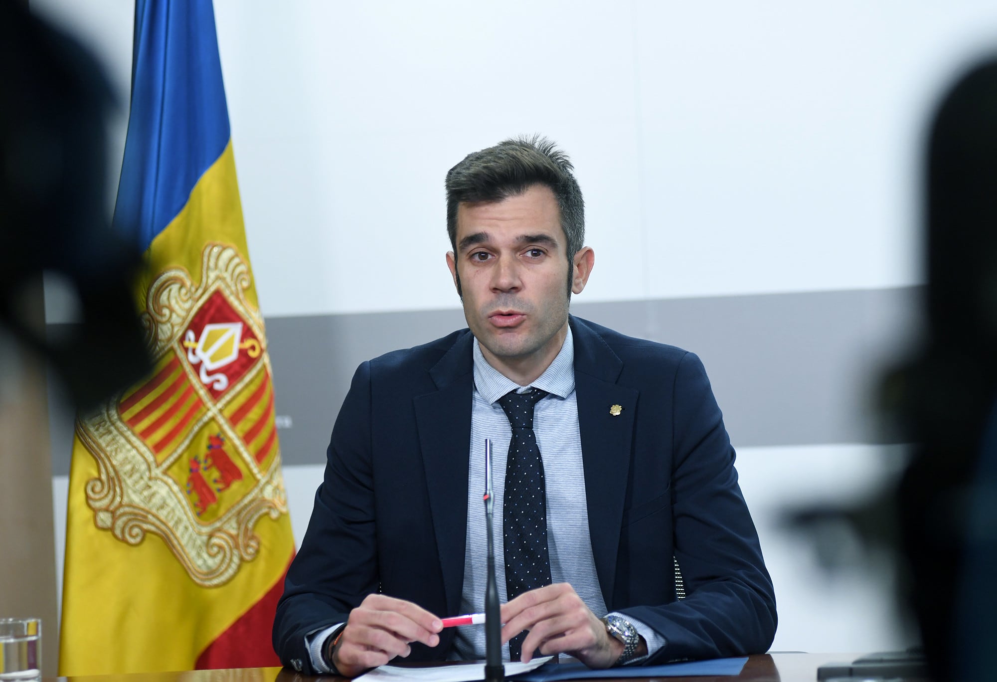 El secretari d'Estat de Transició Energètica, Transports i Mobilitat, David Forné, durant una compareixença.