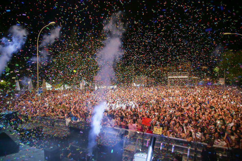 Imagen de archivo del concierto de Juan Magan en el Paseo de la Vega de Toledo, durante las pasadas ferias y fiestas de 2022