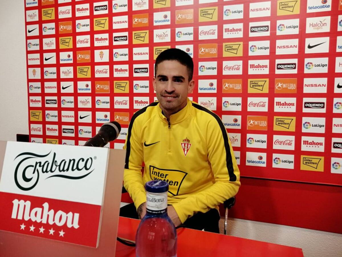 Damián Pérez considera que la clave del cambio del Sporting es "la intensidad"