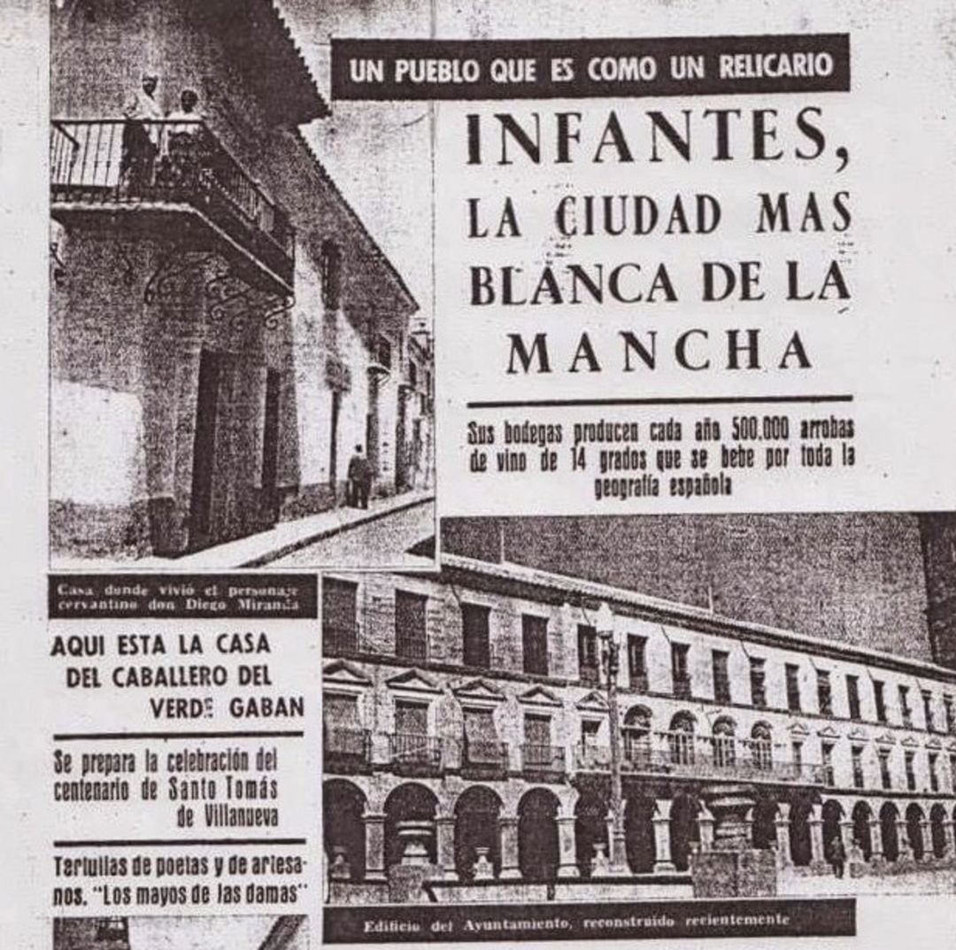 B. Espinar, &quot;Infantes, la ciudad mas blanca de La Mancha&quot;, El Español, n.º 345 (1955)