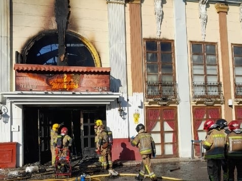 Incendio en las discotecas de la zona de Atalayas, Murcia (1 octubre 2023)