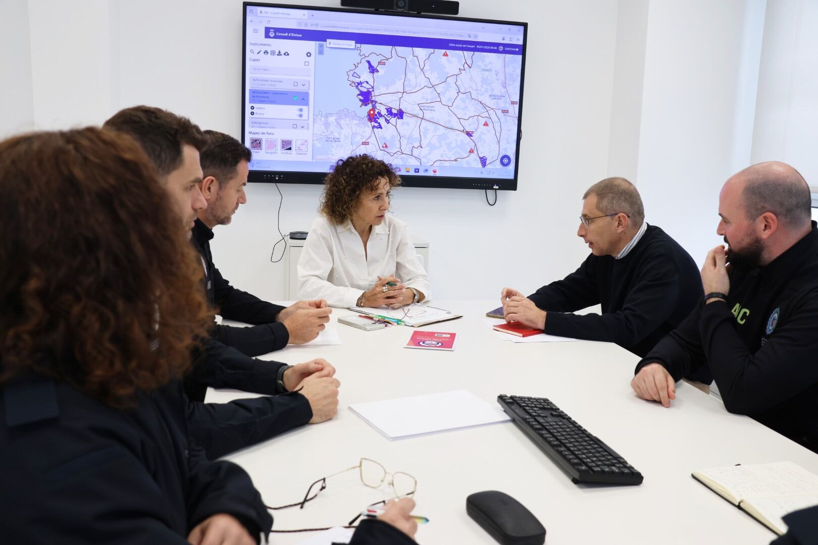 Un momento durante la reunión