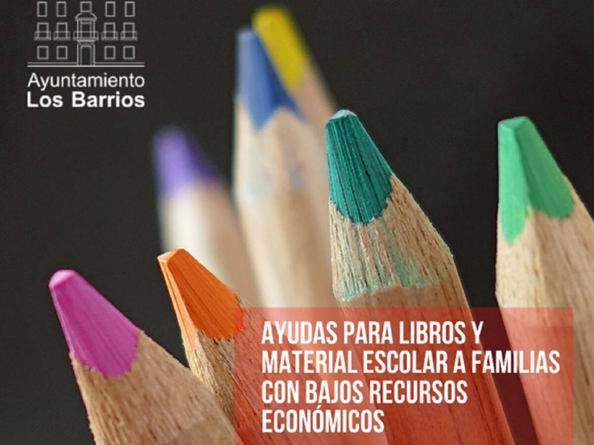 El Ayuntamiento de Los Barrios ofrece ayudas para material escolar a familias con pocos recursos