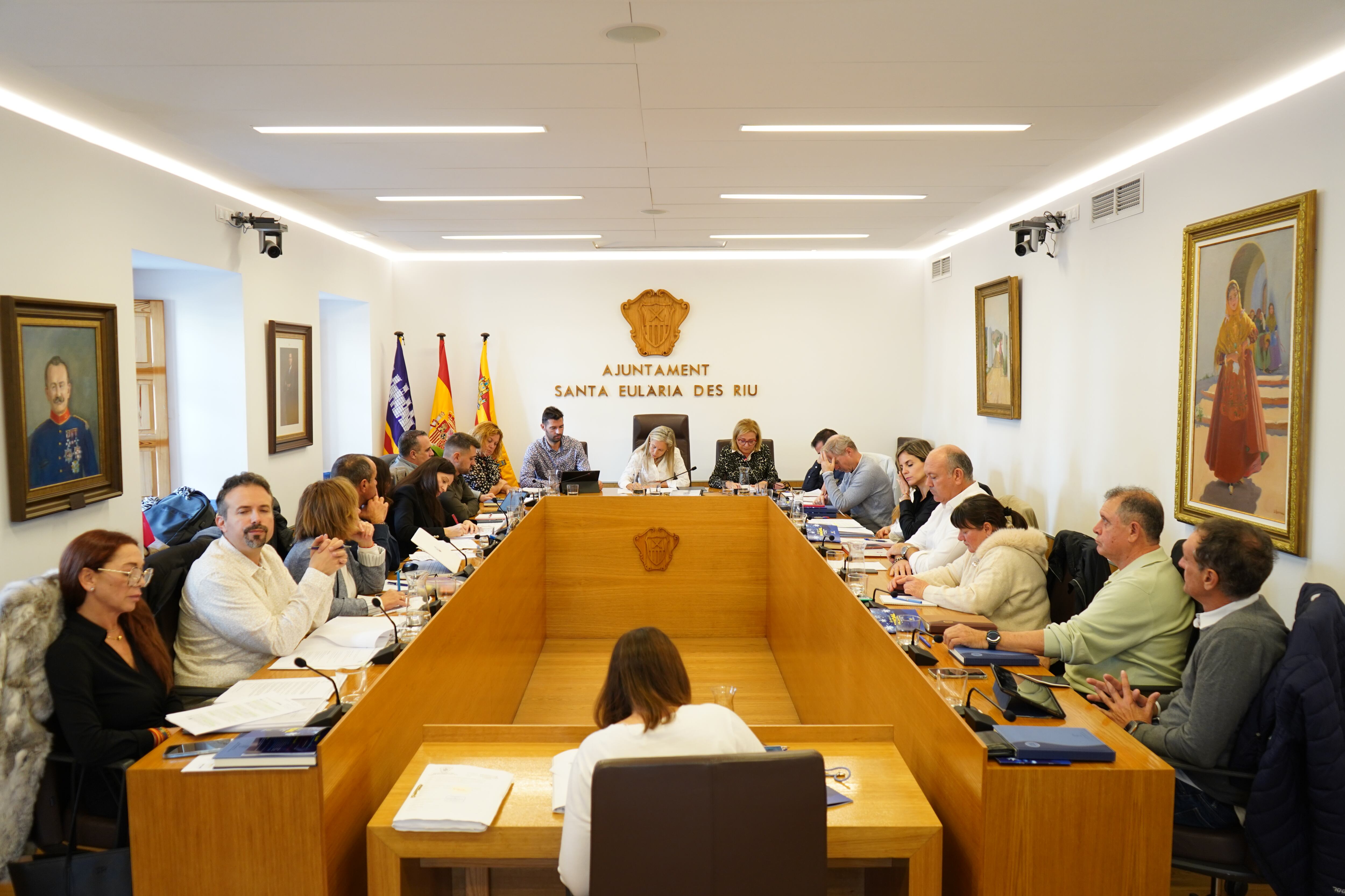 Un momento durante el pleno