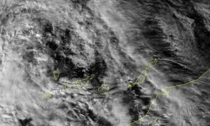 Imagen satélite de la borrasca