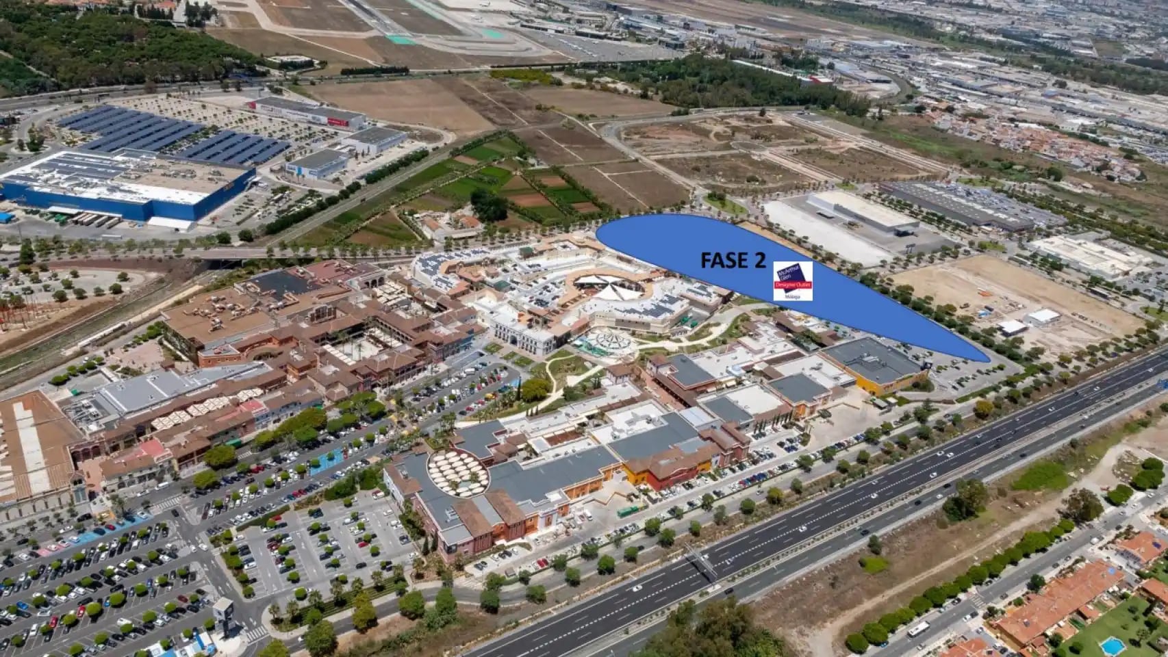 Plano de la ampliación del &#039;outlet&#039; de lujo en Plaza Mayor, Málaga