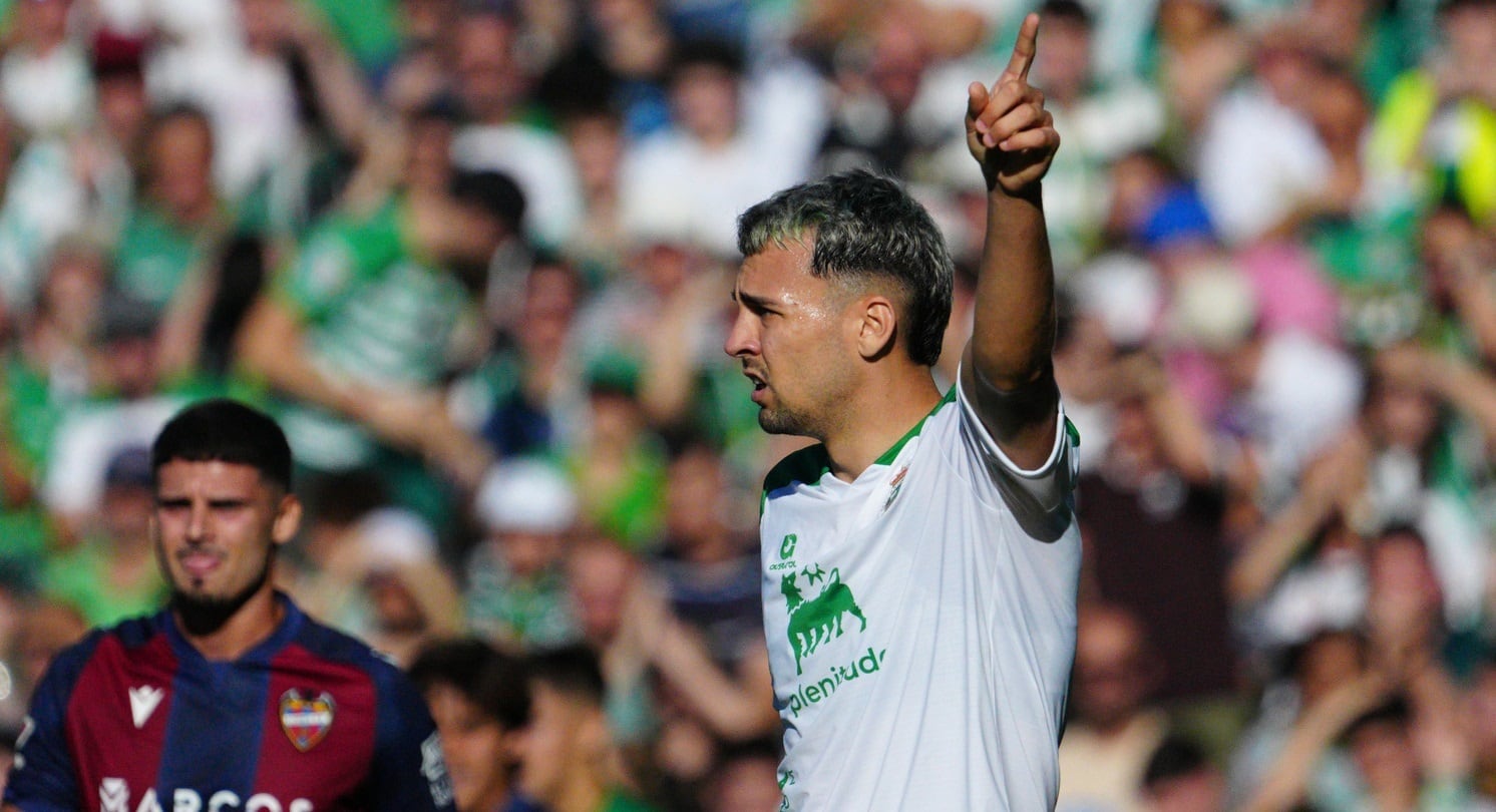 Arana, durante el partido contra el Levante.