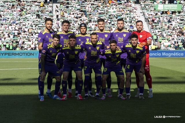 El equipo titular del Málaga que perdió 2-0 ante el Elche en el penúltimo partido de Liga