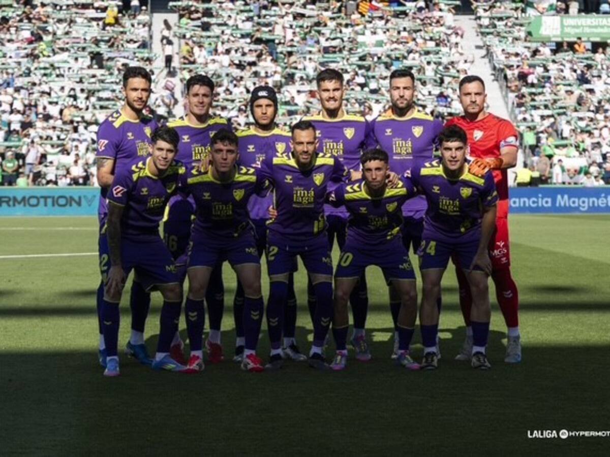 El Málaga sucumbe en el tramo final ante un Elche efectivo (2-0)