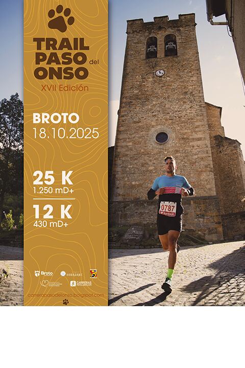 Cartel Trail Paso del Onso. 2025.